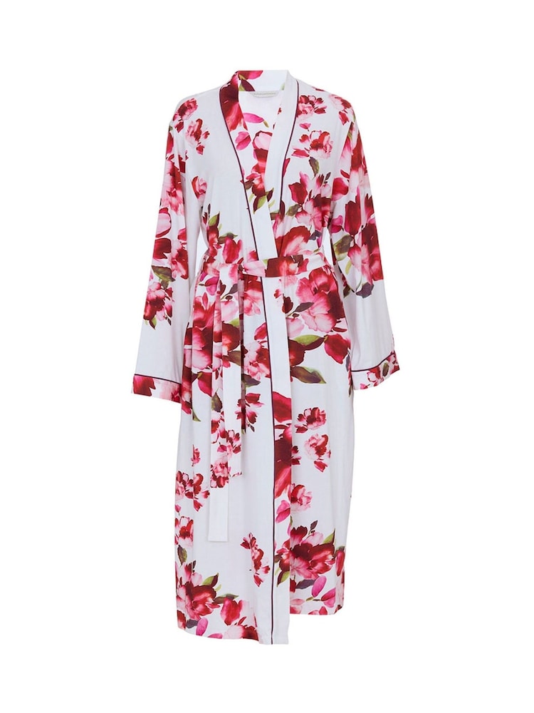 Cyberjammies Red Long Printed Jersey Dressing Gown - Image 3 of 3 Cyberjammies Red Long Printed Jersey Dressing Gown - Image 3 of 3