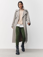 Khaki Green Cord Leggings - Image 4 of 8