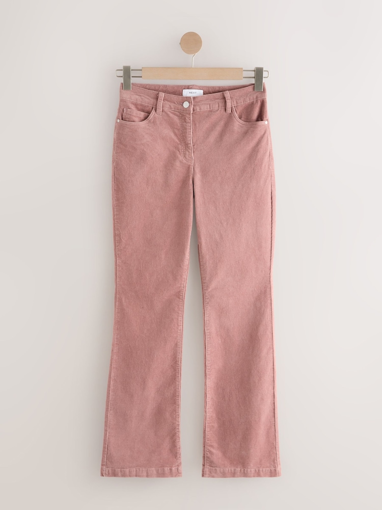 Pink Cord Boootcut Trousers - Image 1 of 3 Pink Cord Boootcut Trousers - Image 1 of 3