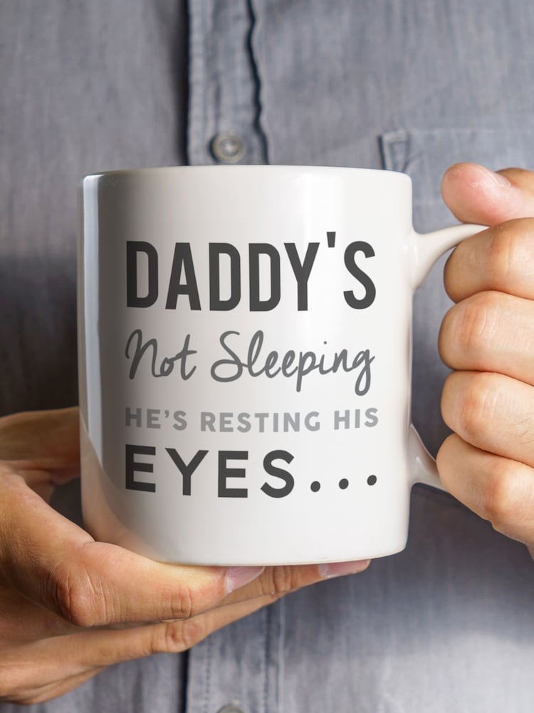 Personalised Resting His Eyes Mug by Oakdene - Image 1 of 2