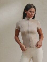 self. Stone Short Sculpting Zip Through Jacket - Image 2 of 9