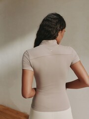 self. Stone Short Sculpting Zip Through Jacket - Image 3 of 9