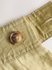 Olive Green N. Premium Linen Rich Super Wide Trousers - Image 10 of 11