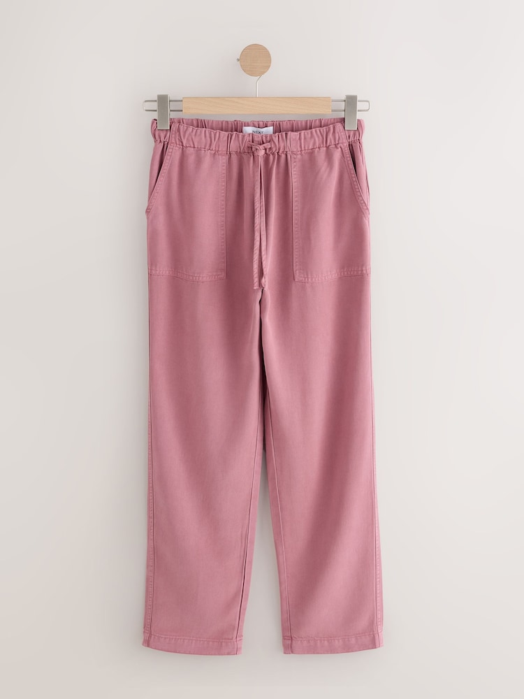 Roz - Tapered Leg TENCEL™ Trousers - Imaginea 1 din 4