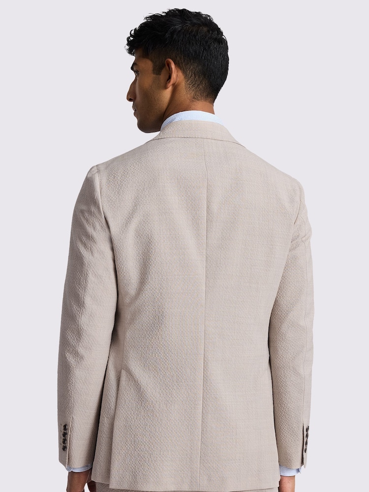 MOSS Tailored Fit Oatmeal Seersucker Jacket - Slika 2 iz 4