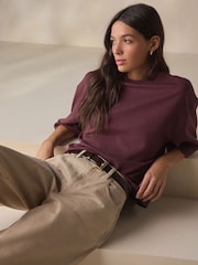 Berry Red N. Premium Short Sleeve Crew Neck T-Shirt - Image 1 of 8