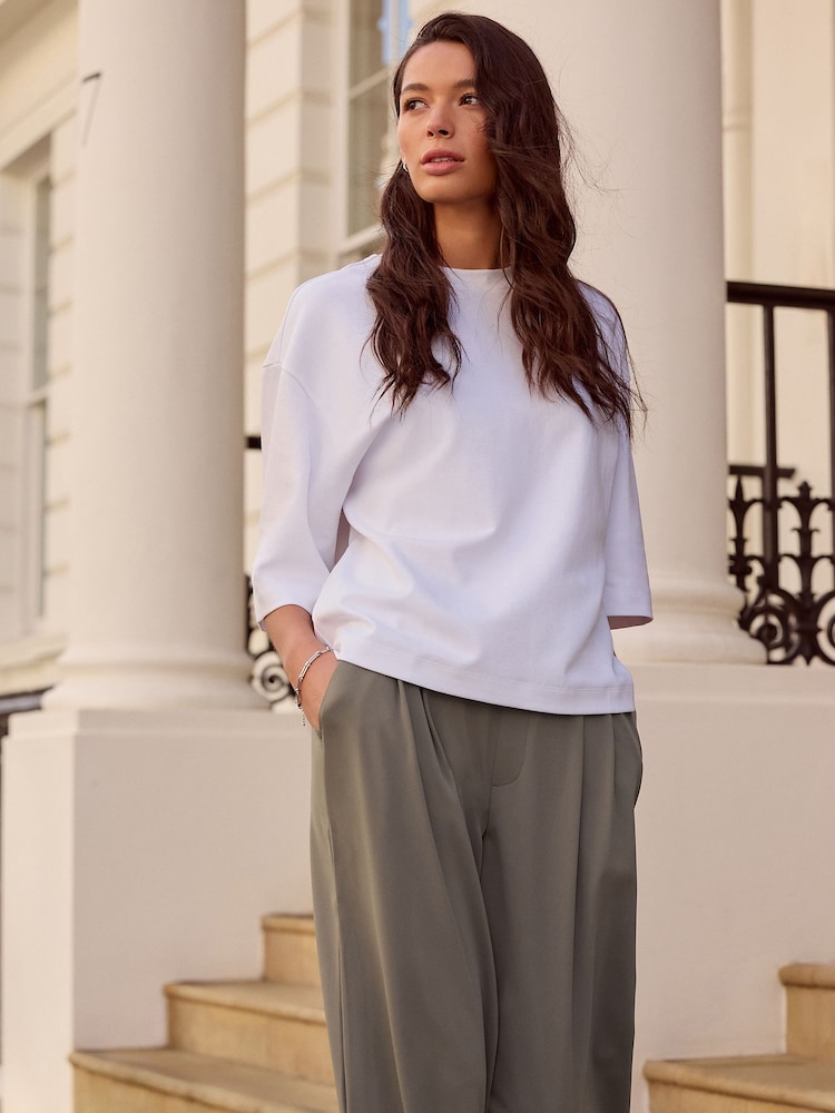 White N. Premium Short Sleeve Crew Neck T-Shirt - Image 1 of 8