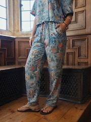 Blue Floral National Trust x Next Tapered Chinos - Image 4 of 9