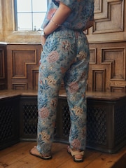Blue Floral National Trust x Next Tapered Chinos - Image 5 of 9
