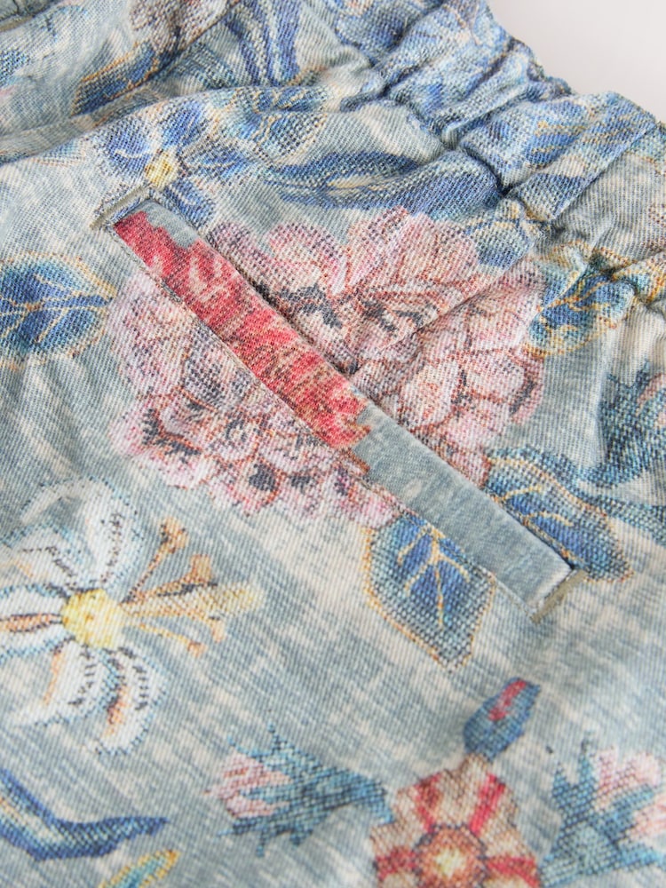 Blue Floral National Trust x Next Tapered Chinos - Image 9 of 9