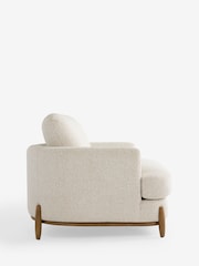 Casual Boucle Light Natural Ellison Snuggle Chair - Image 8 of 10