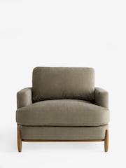 Fine Chenille Sage Green Ellison Snuggle Chair - Image 7 of 10