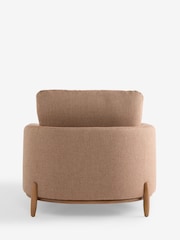 Dry Handle Boucle Rust Brown Ellison Snuggle Chair - Image 9 of 10