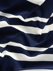 Navy/White Striped Long Sleeve Crew Neck T-Shirt - Image 3 of 3