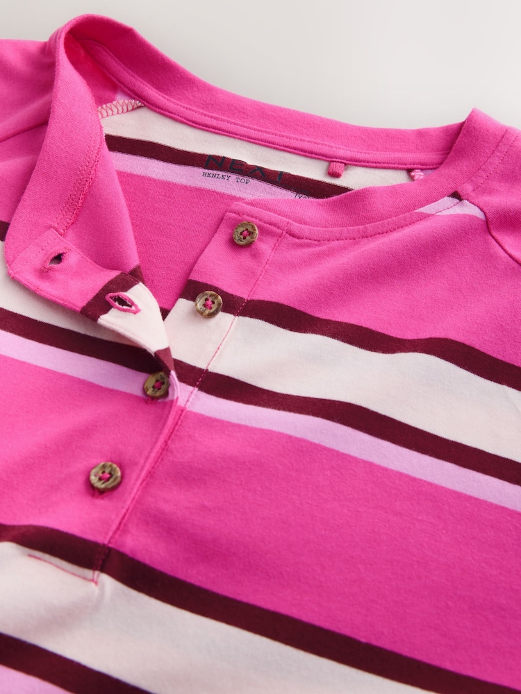 Camicia Henley da donna in maglia Waffle-morbido e comodo Top a maniche lunghe