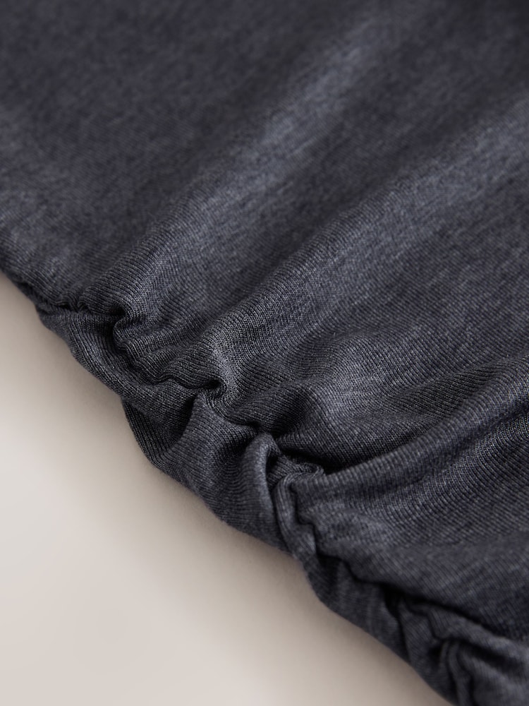 Navy N.Premium Wool Blend Long Sleeve Slash Neck Top - Image 2 of 4 Navy N.Premium Wool Blend Long Sleeve Slash Neck Top - Image 2 of 4