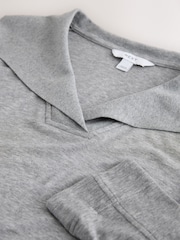 Grey Sailor Collar Long Sleeve Top - Image 7 of 8