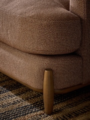 Dry Handle Boucle Rust Brown Ellison 3 Seater Sofa - Image 2 of 10
