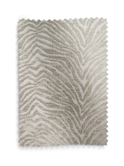 Zebra Chenille Light Natural Aire Metal Accent Chair - Image 10 of 10
