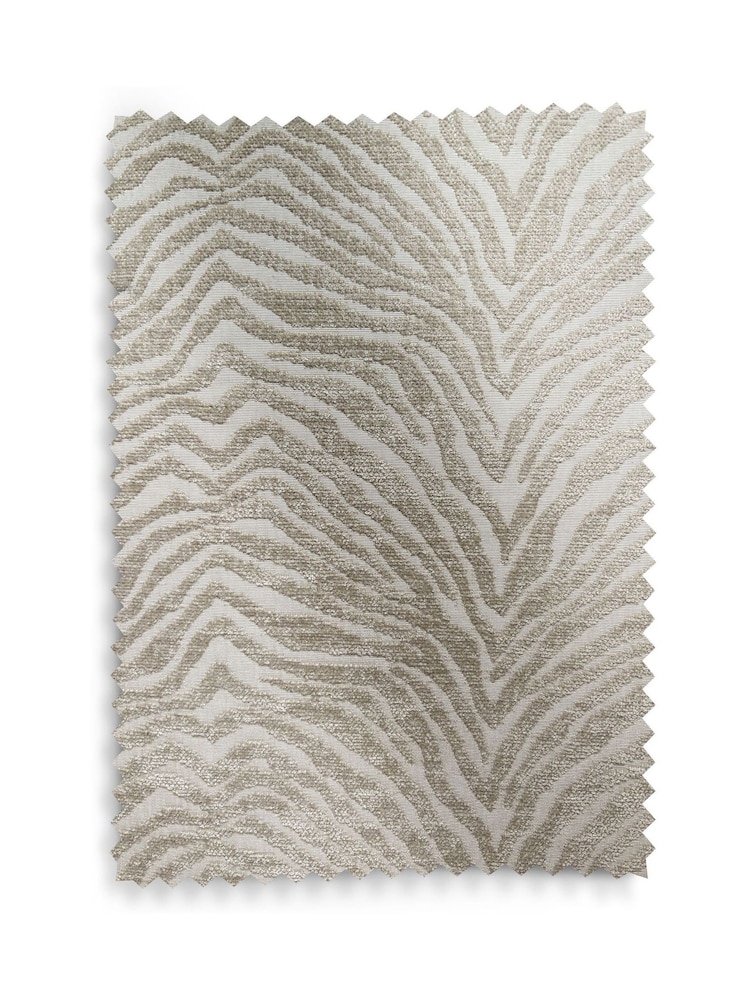 Zebra Chenille Light Natural Aire Metal Accent Chair - Image 10 of 10
