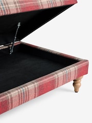 Versatile Check Nevis Red Sherlock Storage Coffee Table - Image 10 of 11