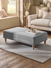 Tweedy Check Lawson Mid Grey Sherlock Storage Coffee Table - Image 1 of 10