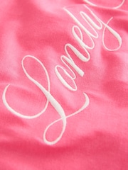 Pink Graphic Valentines Oversize Crew Neck T-Shirt - Image 7 of 8