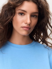 Blau/Braun gestreift - Schweres, mehrlagiges Langarm-Rundhals-T-Shirt 2 er-Pack - Bild 5 von 10