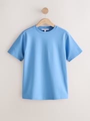 Blau/Braun gestreift - Schweres, mehrlagiges Langarm-Rundhals-T-Shirt 2 er-Pack - Bild 8 von 10