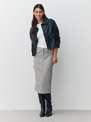 محايد مربعات - تنورة مقلمة - صورة 1 من 9