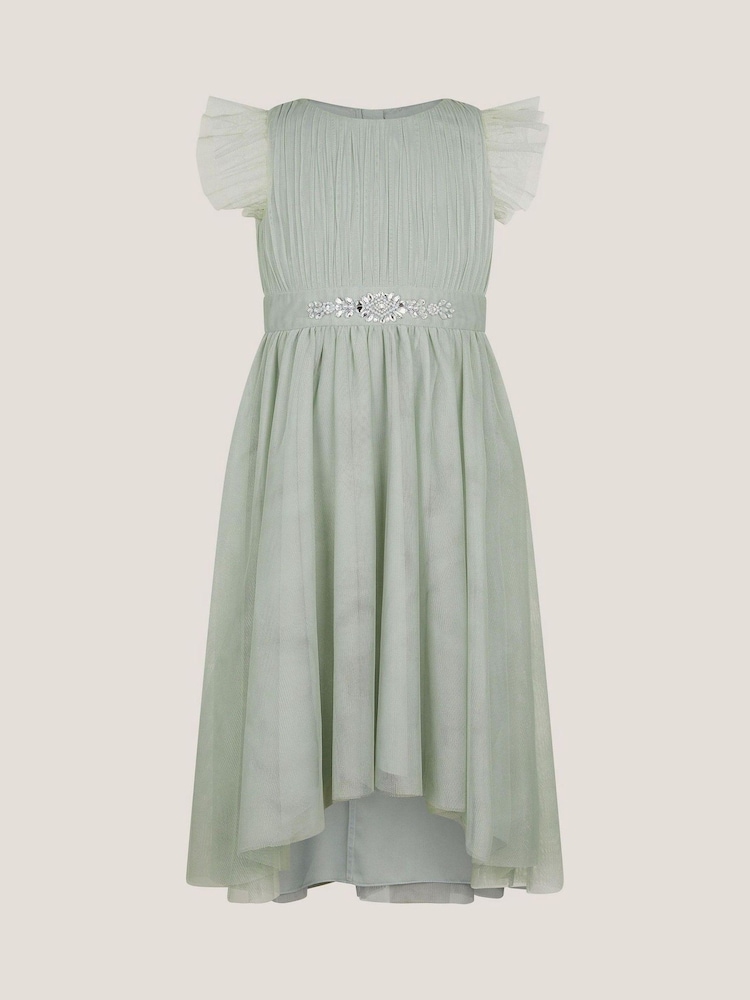 Monsoon Green Penelope Belt Dress - Image 1 of 3