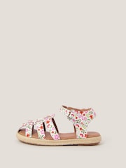 Closed Toe Floral Strappy Sandals - Image 1 of 3