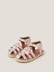 Closed Toe Floral Strappy Sandals - Image 2 of 3
