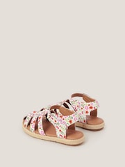 Closed Toe Floral Strappy Sandals - Image 3 of 3