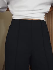 Black N. Premium Wide Leg Jersey Trousers - Image 4 of 7