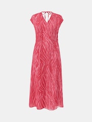 Whistles – Midikleid mit Zebra-Print und Textur, Petite - Bild 5 von 5
