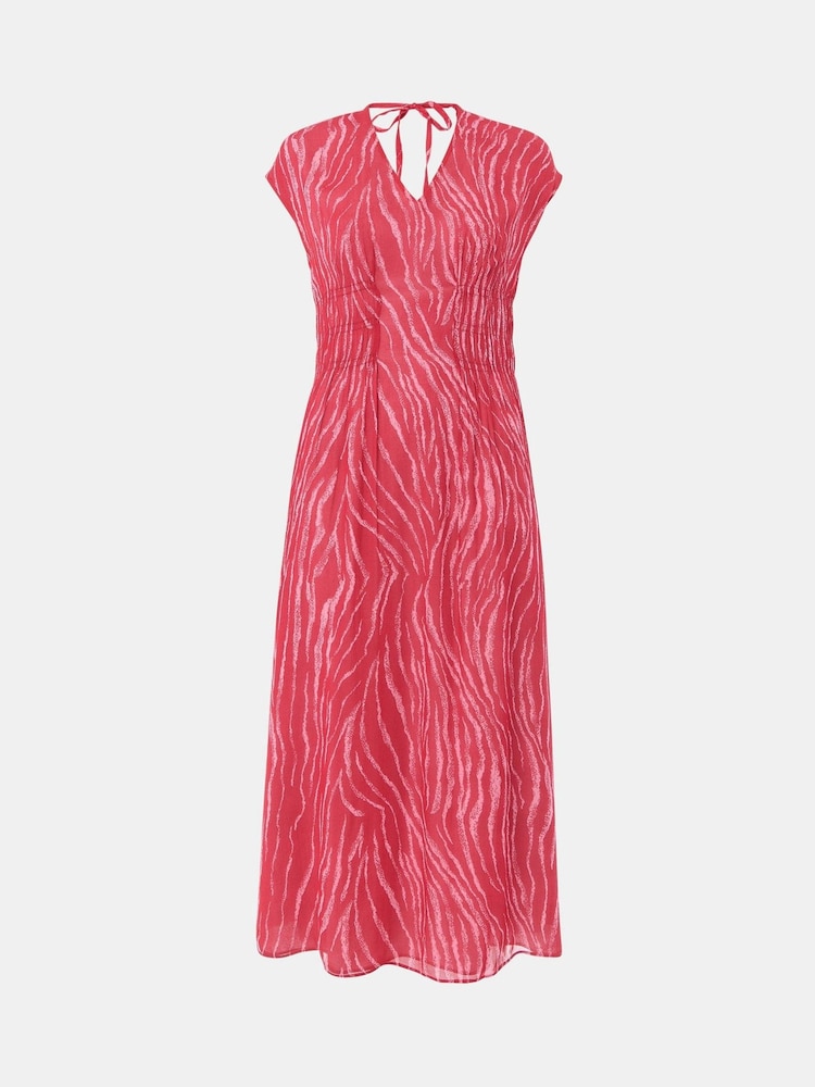 Whistles – Midikleid mit Zebra-Print und Textur, Petite - Bild 5 von 5
