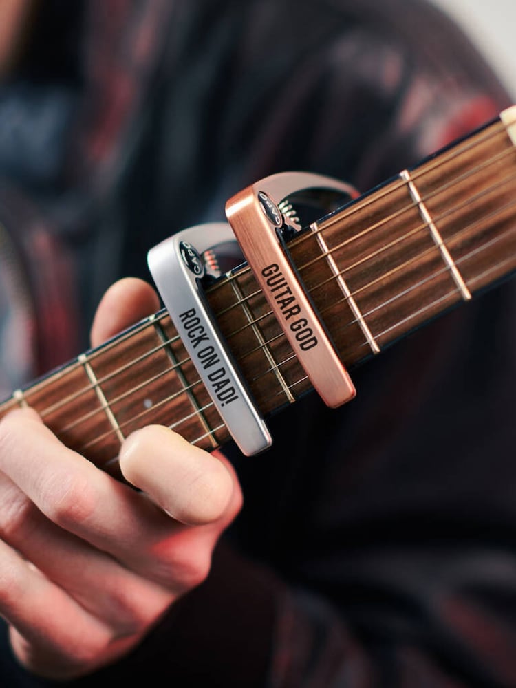 Personalised Metal Guitar Capo by Oakdene - Image 2 of 2 Personalised Metal Guitar Capo by Oakdene - Image 2 of 2