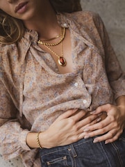 Anni Lu Gold Plated Cherry On Top Necklace - Image 4 of 4