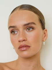 Anni Lu Gold Plated Pearly Drop Earrings - Image 2 of 2