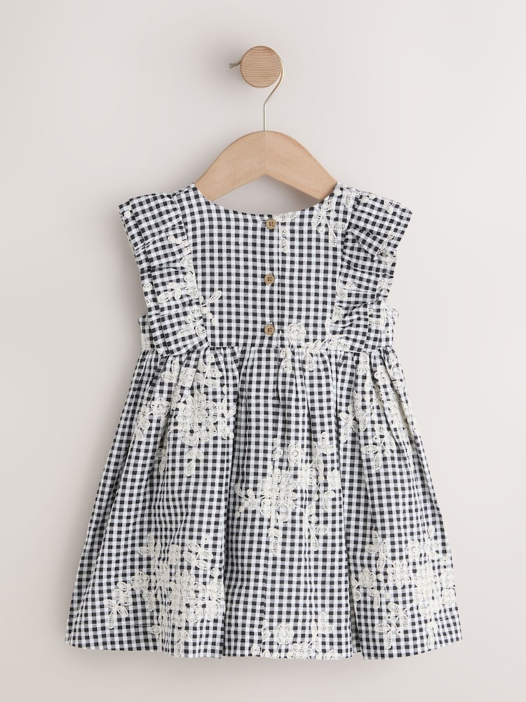 black and white newborn dress Toddler Flower Girl Dress White, Flower Girl Dress, Black Lace Dress with detachable train