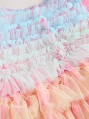 Rainbow Tiered Mesh Party Dress (3mths-8yrs) - Image 8 of 8