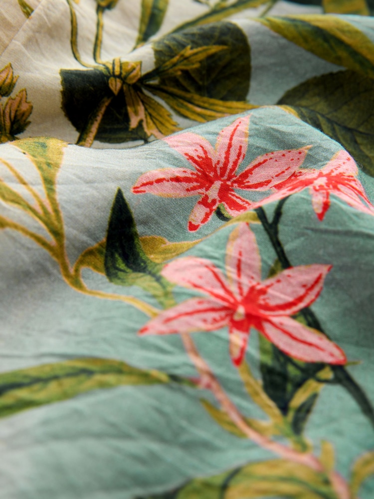 Floral marinho - Cobertura de quimono com palangre - Imagem 9 de 9