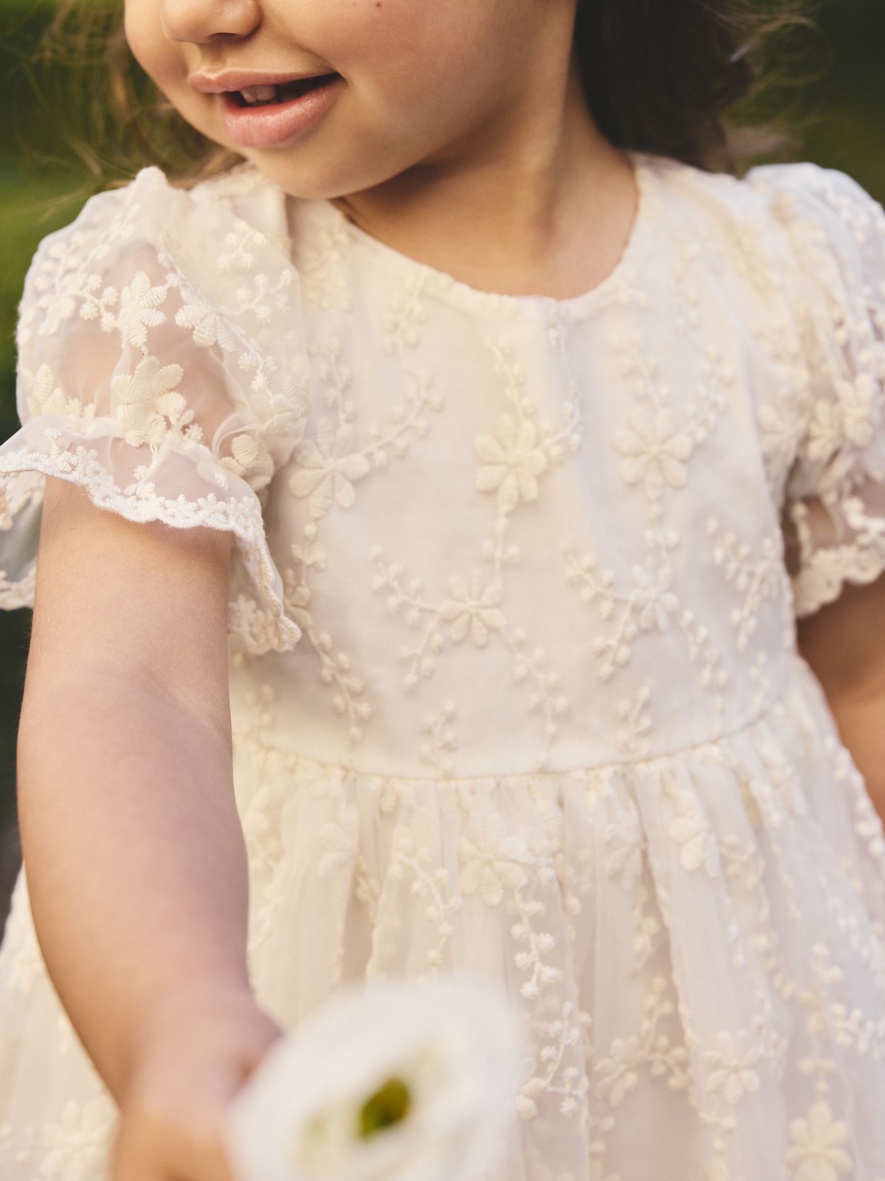 maxi ivory embroidered dress 11 years Isa High-Low Dress (antique ivory tulle)  INDIE BLUE