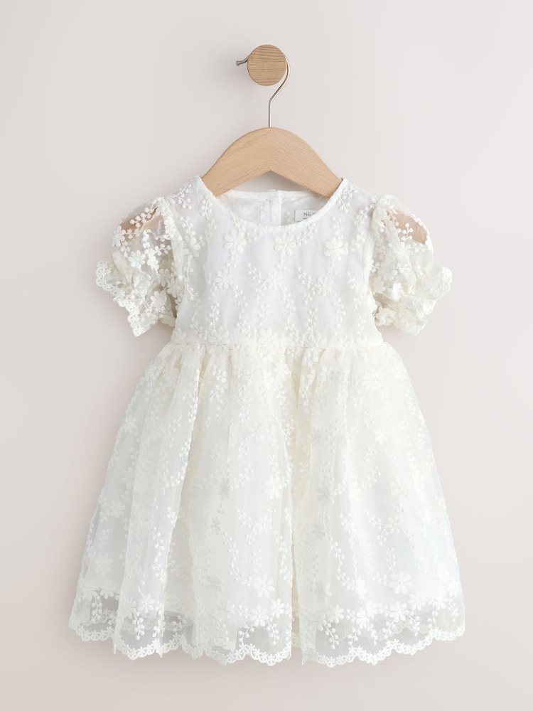 Buy Ivory Embroidered Prom Dress (3mths-8yrs) from the Next UK online shop