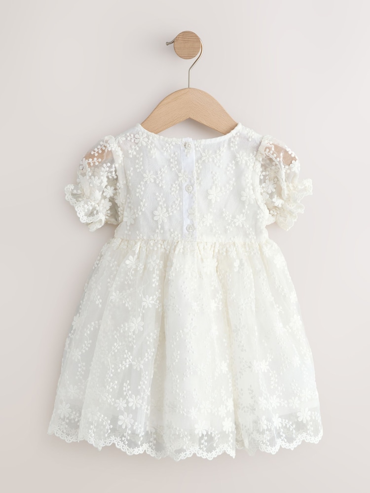 green emerald velvet dress A-line Cream Colorful Floral Prom Dresses Embroidered Puff Sleeve Evening  Gowns POL015