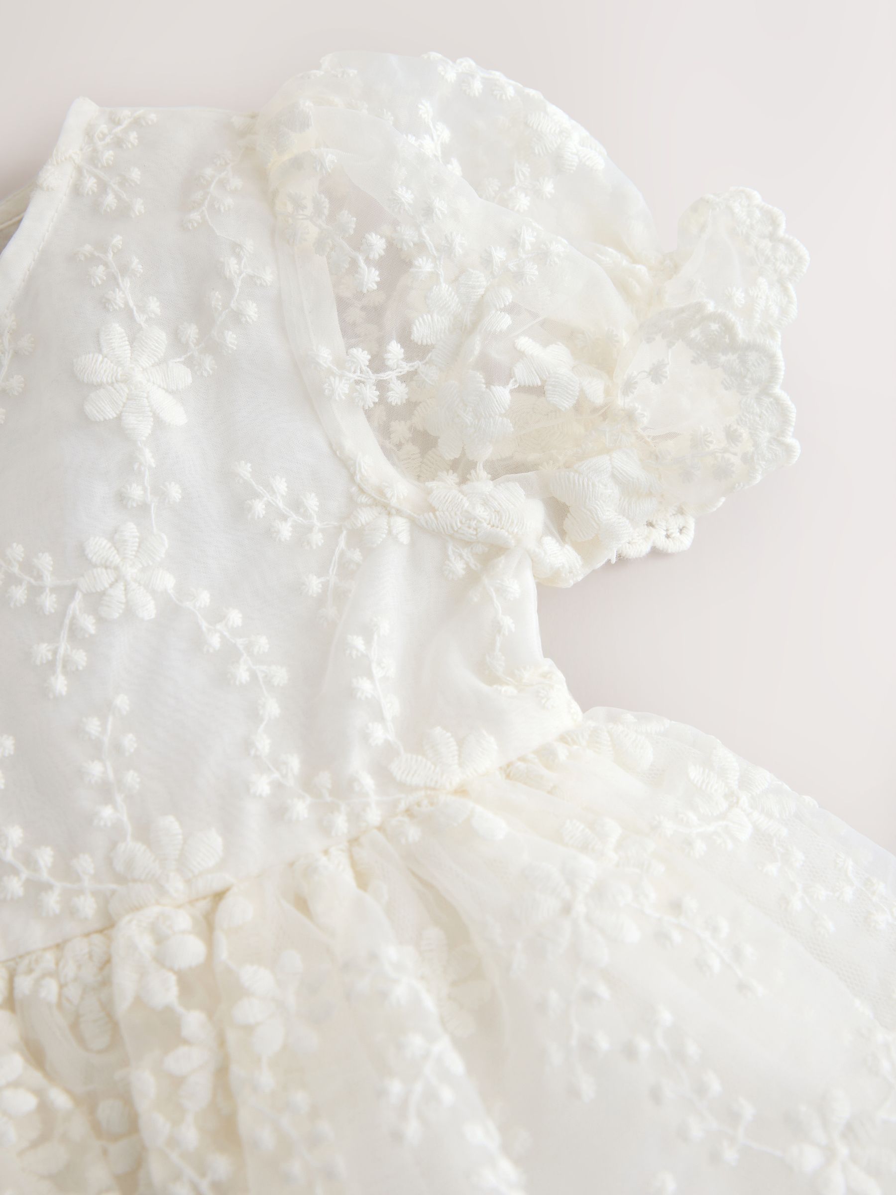maxi ivory embroidered dress 11 years Katie J NYC Girls Alessandra Embroidered Maxi Dress White / Y/S (7/8)