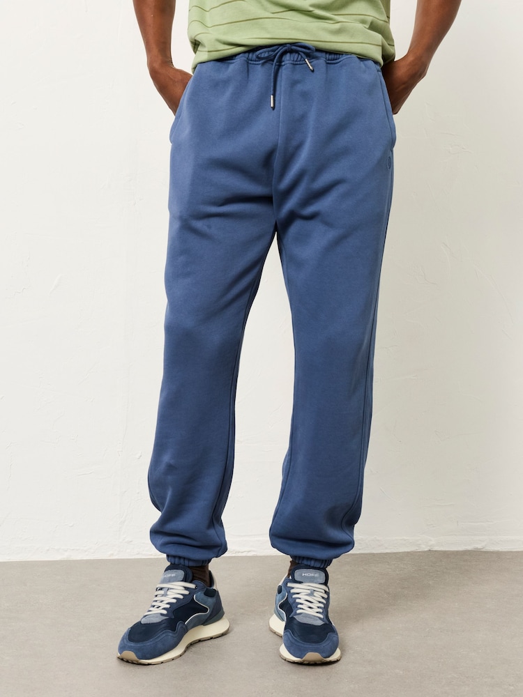 FatFace Brooke Denim Dark Blue Cuffed Joggers - Image 1 of 6 FatFace Brooke Denim Dark Blue Cuffed Joggers - Image 1 of 6