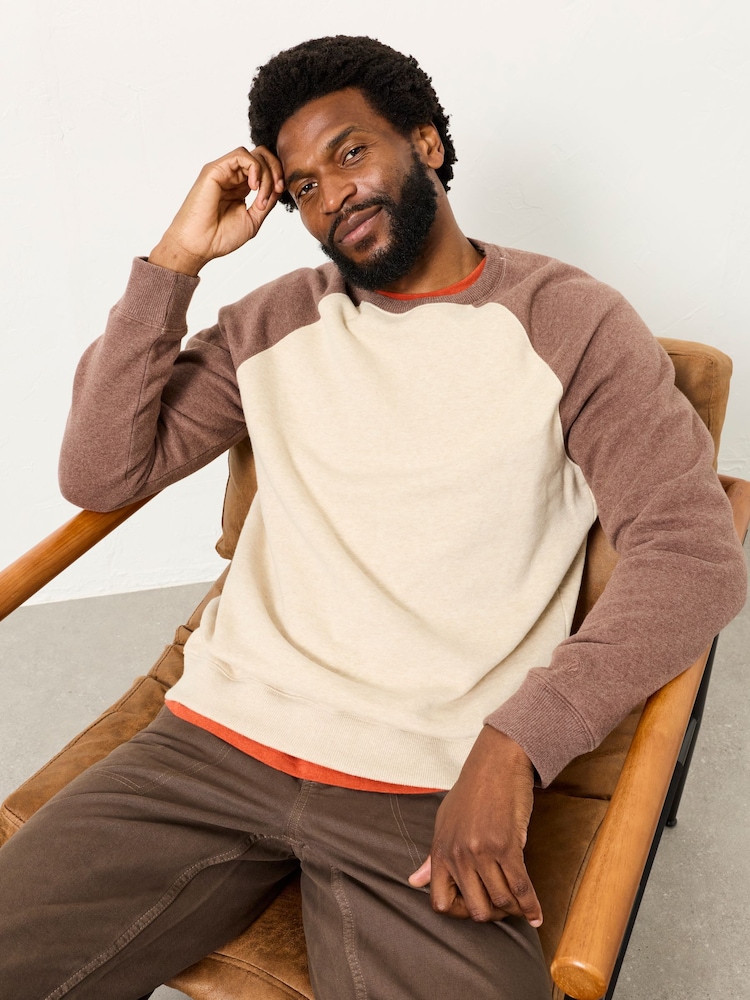 FatFace Brooke Chocolate Brown Crew Raglan - Image 1 of 6