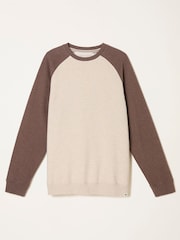 FatFace Brooke Chocolate Brown Crew Raglan - Image 6 of 6